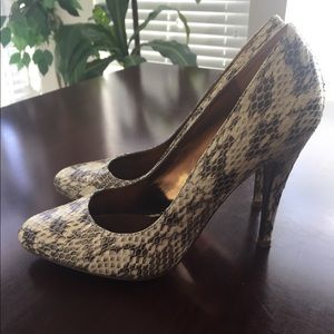 Charles by Charles David Snake Skin print pumps!